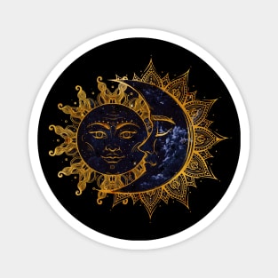 Sun and moon 2 Magnet